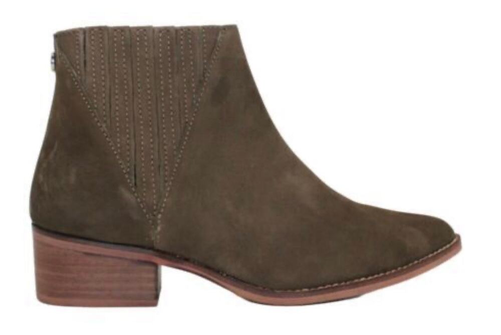 Steve Madden Always Olive Nubuck Ankle Boots 9.5 New
